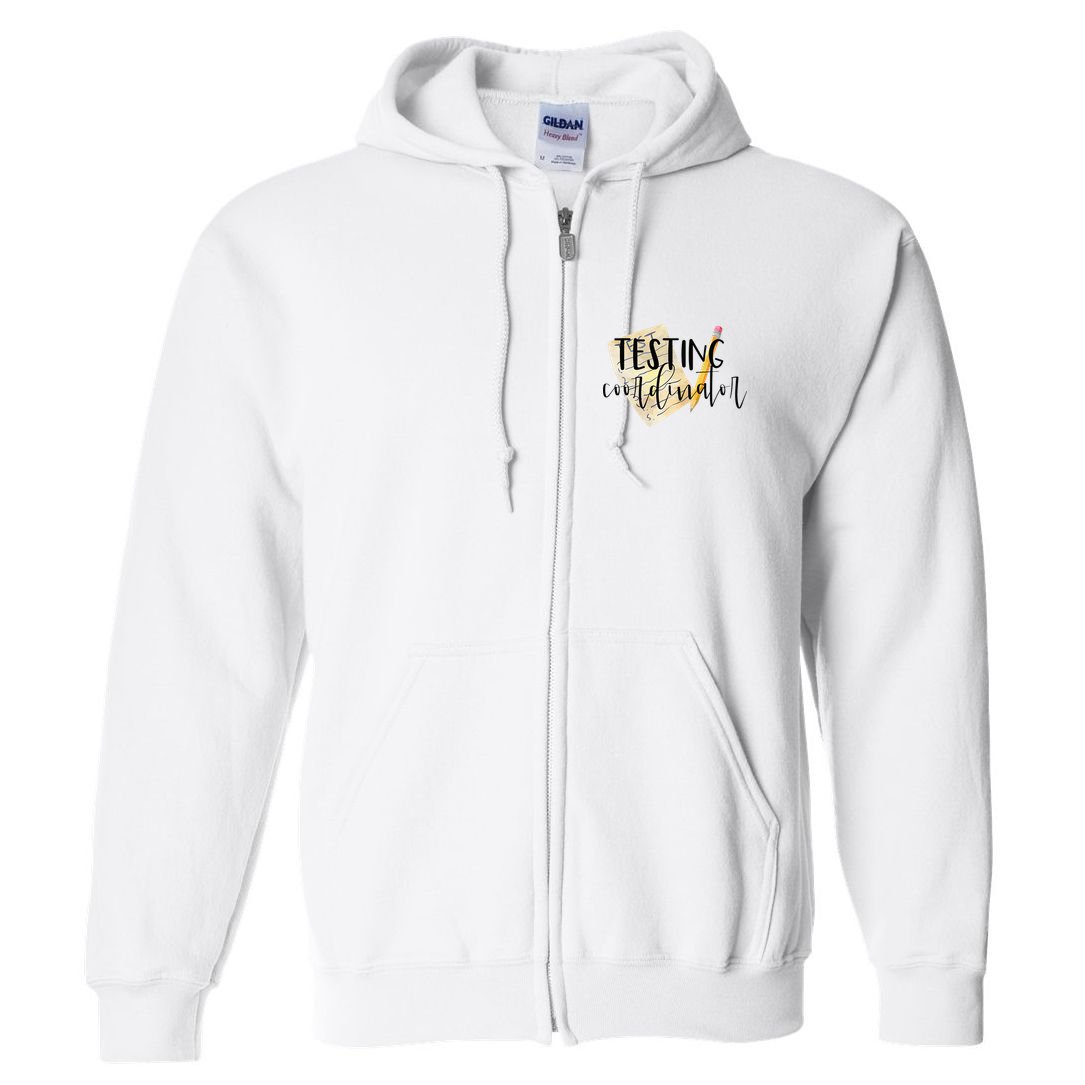 School Testing Coordinator Teacher Tee Full Zip Hoodie