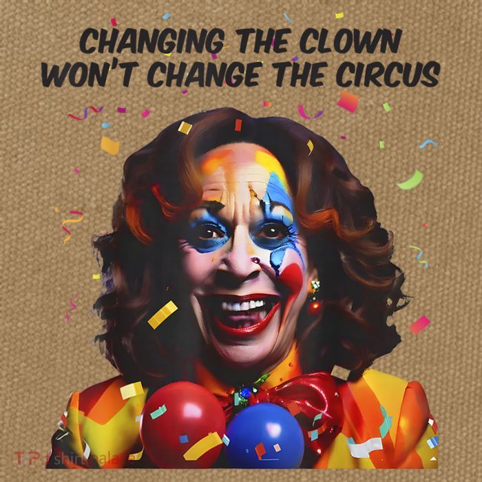 Support Trump Changing The Clown Won’T Change The Circus Kamala Harris Cotton Canvas Backpack