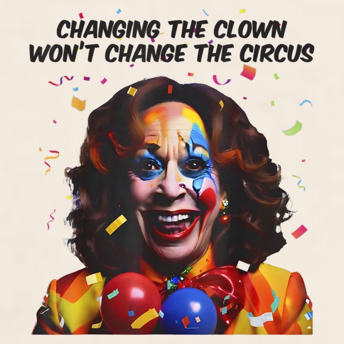 Support Trump Changing The Clown Won’T Change The Circus Kamala Harris Garment-Dyed Women's Muscle Tee