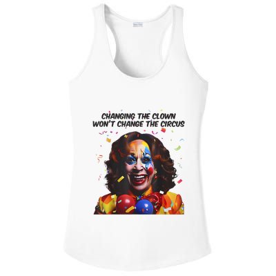 Support Trump Changing The Clown Won’T Change The Circus Kamala Harris Ladies PosiCharge Competitor Racerback Tank