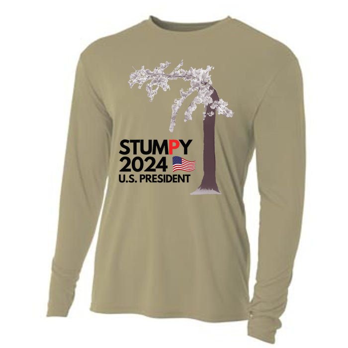 Stumpy The Cherry Tree Cooling Performance Long Sleeve Crew