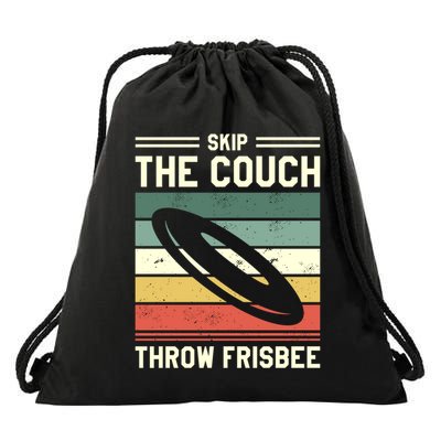 Skip The Couch Throw Frisbee Gift Drawstring Bag