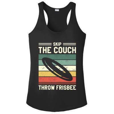 Skip The Couch Throw Frisbee Gift Ladies PosiCharge Competitor Racerback Tank