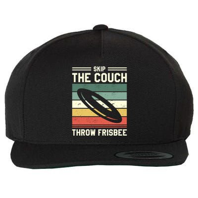 Skip The Couch Throw Frisbee Gift Wool Snapback Cap