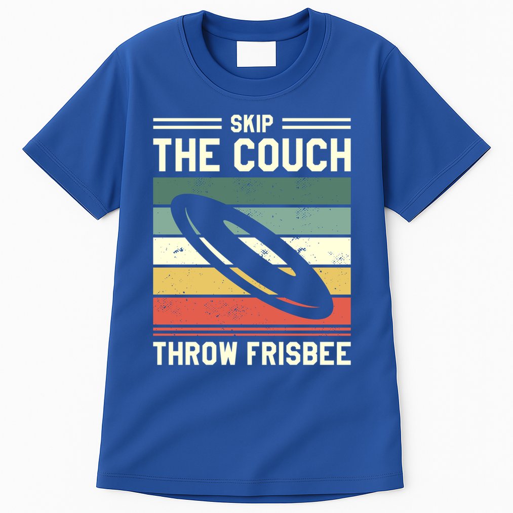Skip The Couch Throw Frisbee Gift Tall T-Shirt