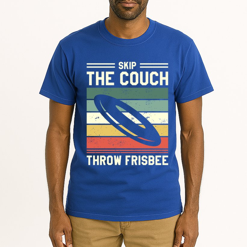 Skip The Couch Throw Frisbee Gift Tall T-Shirt