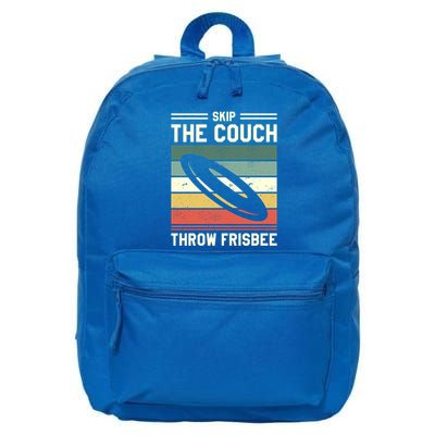 Skip The Couch Throw Frisbee Gift 16 in Basic Backpack