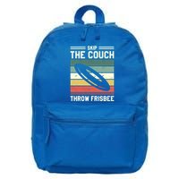 Skip The Couch Throw Frisbee Gift 16 in Basic Backpack