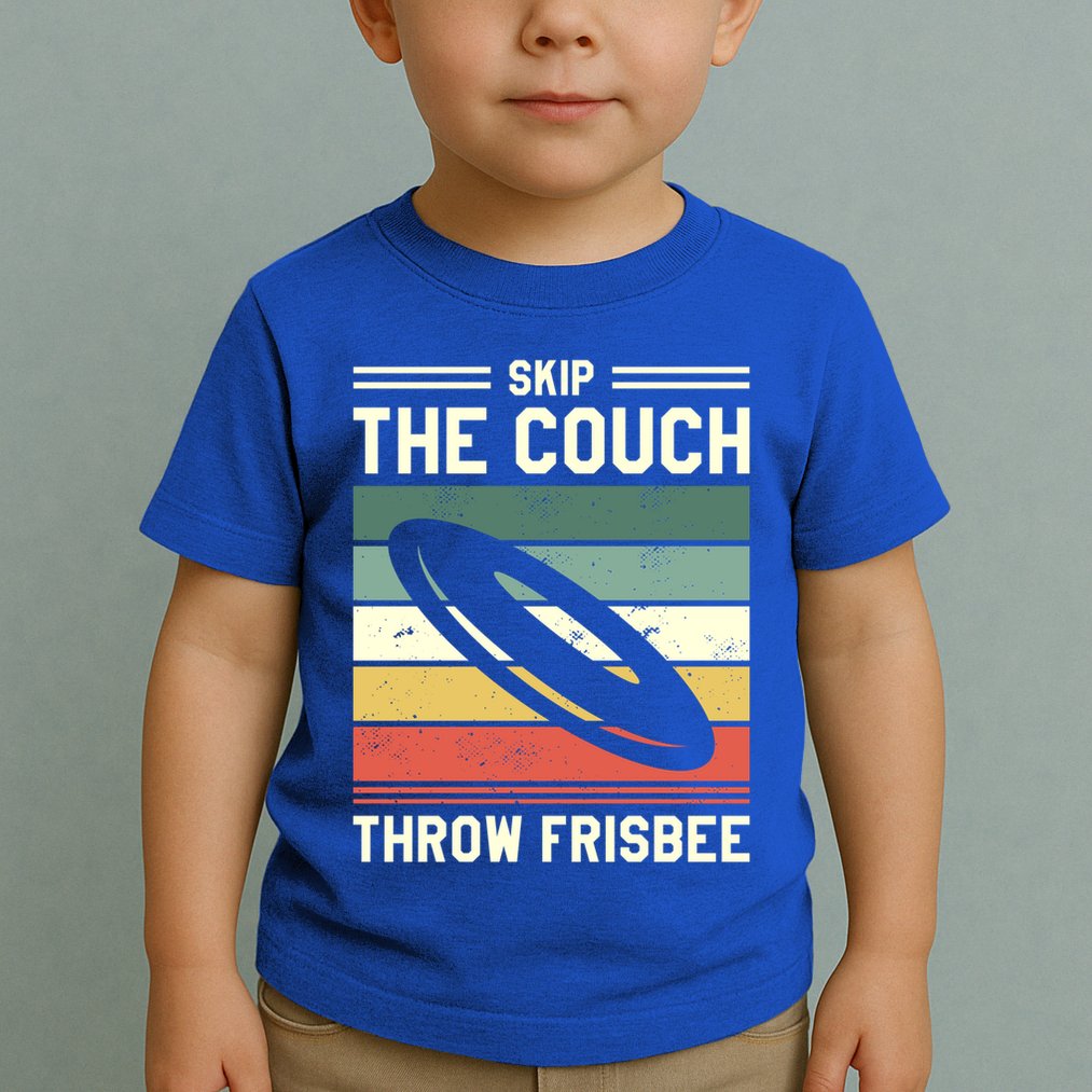 Skip The Couch Throw Frisbee Gift Toddler T-Shirt