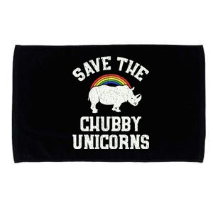 Save The Chubby Unicorns Gift Rhino Endangered Animal Microfiber Hand Towel