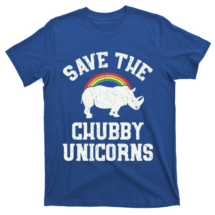 Save The Chubby Unicorns Gift Rhino Endangered Animal T-Shirt