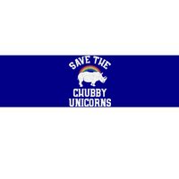 Save The Chubby Unicorns Gift Rhino Endangered Animal Bumper Sticker