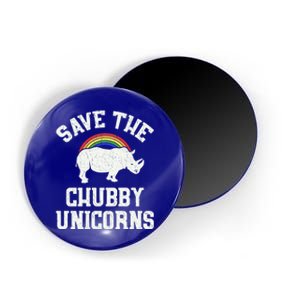 Save The Chubby Unicorns Gift Rhino Endangered Animal Magnet