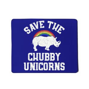 Save The Chubby Unicorns Gift Rhino Endangered Animal Mousepad