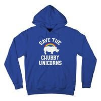 Save The Chubby Unicorns Gift Rhino Endangered Animal Tall Hoodie