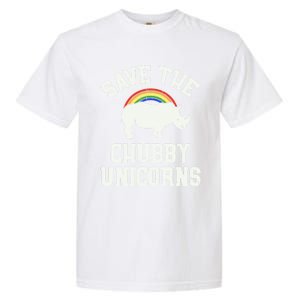 Save The Chubby Unicorns Gift Rhino Endangered Animal Garment-Dyed Heavyweight T-Shirt