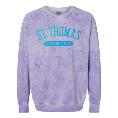 St Thomas Cool Gift Classic Style St Thomas Us Virgin Islands Gift Colorblast Crewneck Sweatshirt