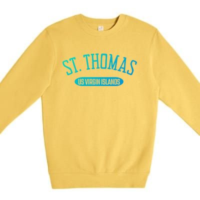 St Thomas Cool Gift Classic Style St Thomas Us Virgin Islands Gift Premium Crewneck Sweatshirt