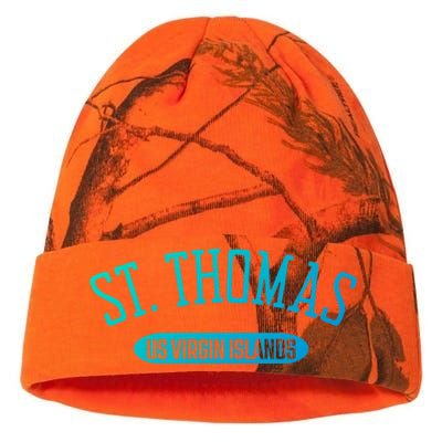 St Thomas Cool Gift Classic Style St Thomas Us Virgin Islands Gift Kati Licensed 12" Camo Beanie