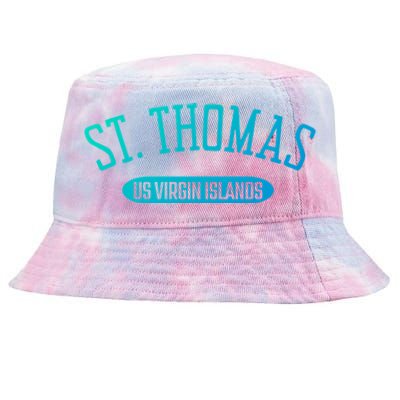 St Thomas Cool Gift Classic Style St Thomas Us Virgin Islands Gift Tie-Dyed Bucket Hat