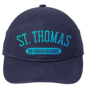 St Thomas Cool Gift Classic Style St Thomas Us Virgin Islands Gift 7-Panel Snapback Hat