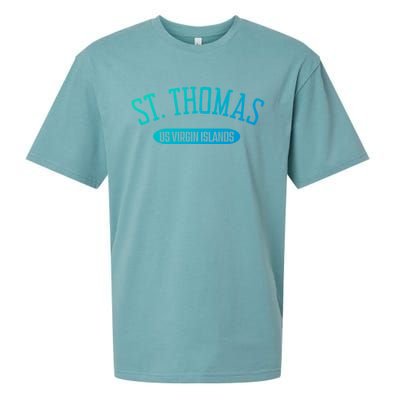 St Thomas Cool Gift Classic Style St Thomas Us Virgin Islands Gift Sueded Cloud Jersey T-Shirt