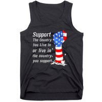 Support The Country You Live In The Country You Support Tank Top