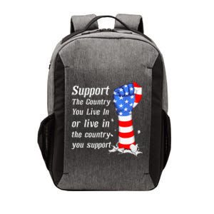 Support The Country You Live In The Country You Support Vector Backpack