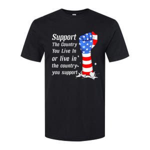 Support The Country You Live In The Country You Support Softstyle CVC T-Shirt