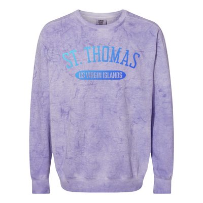 St Thomas Cool Gift Classic Style St Thomas Us Virgin Islands Gift Colorblast Crewneck Sweatshirt