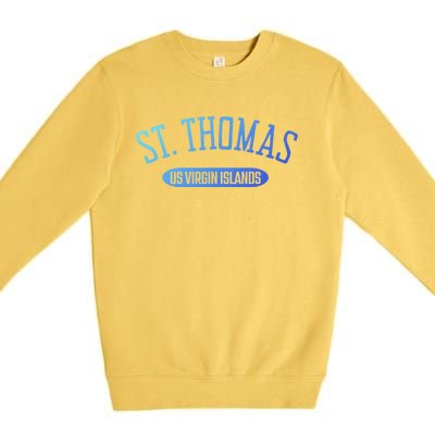 St Thomas Cool Gift Classic Style St Thomas Us Virgin Islands Gift Premium Crewneck Sweatshirt