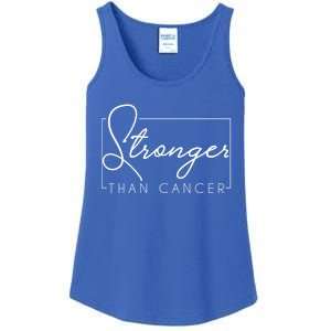 Stronger Than Cancer Cute Gift For Cancer Patient Cute Gift Ladies Essential Tank