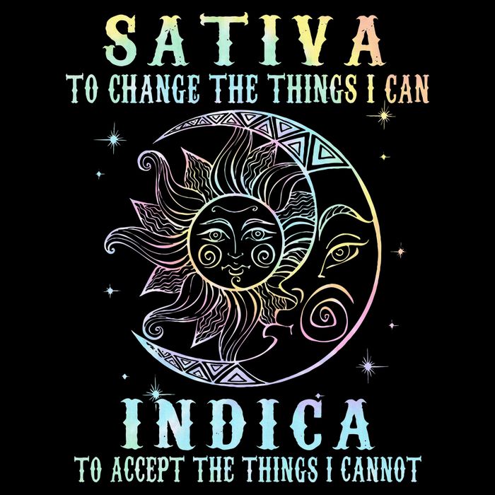 Sativa To Change The Things I Can Indica Cannabis W Cooling Performance Long Sleeve Crew