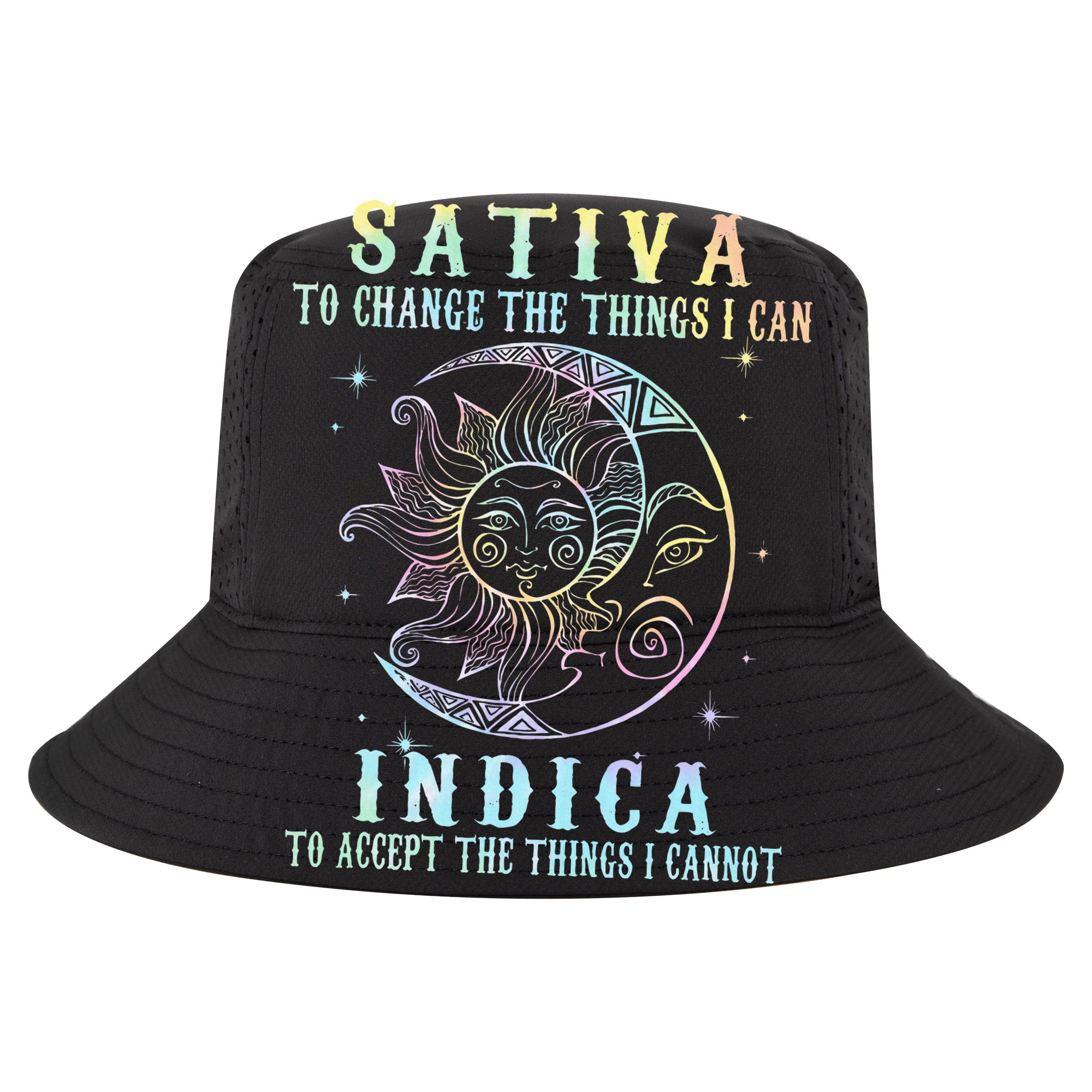 Sativa To Change The Things I Can Indica Cannabis W Golf Towel