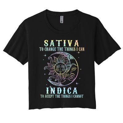 Sativa To Change The Things I Can Indica Cannabis W Crop Top