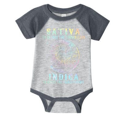 Sativa To Change The Things I Can Indica Cannabis W Infant Baby Jersey Bodysuit