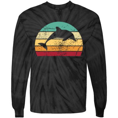 Save The Dolphin Endangered Species Gift Tie-Dye Long Sleeve Shirt