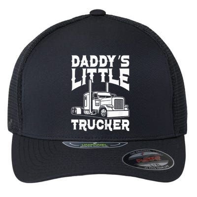 Semi Truck DaddyS Little Trucker Flexfit Unipanel Trucker Cap