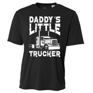 Semi Truck DaddyS Little Trucker Cooling Performance Crew T-Shirt