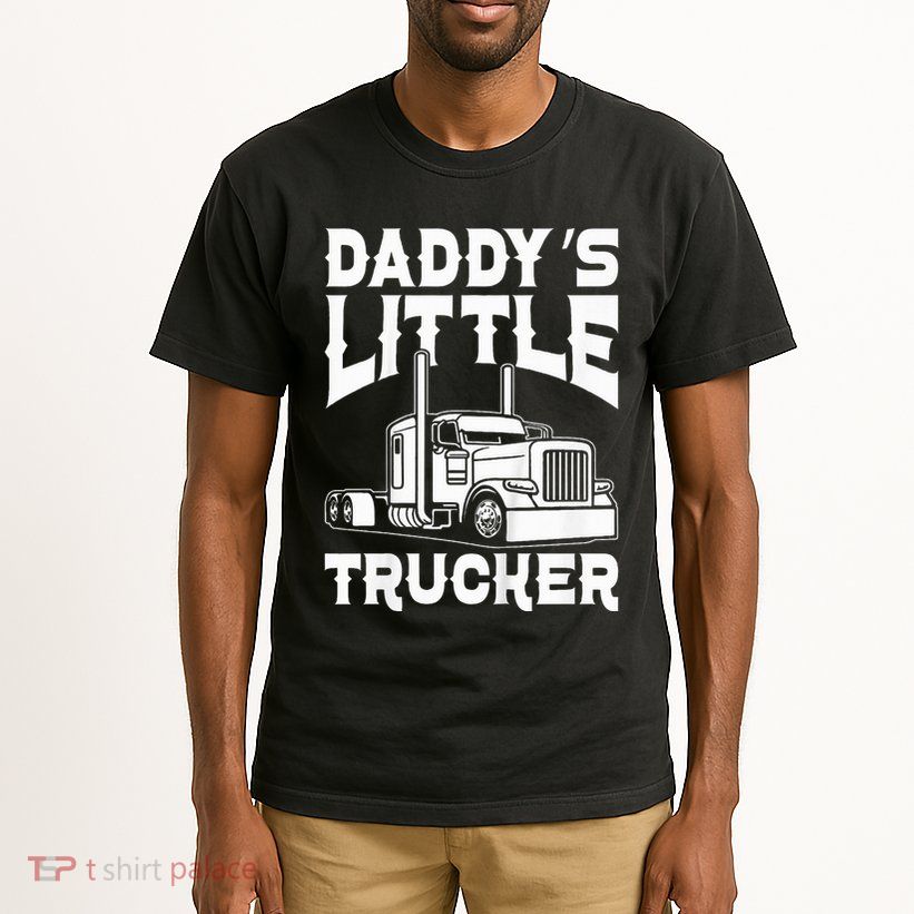 Semi Truck DaddyS Little Trucker Tall T-Shirt