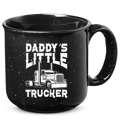 Semi Truck DaddyS Little Trucker 15oz Campfire Ceramic Mug