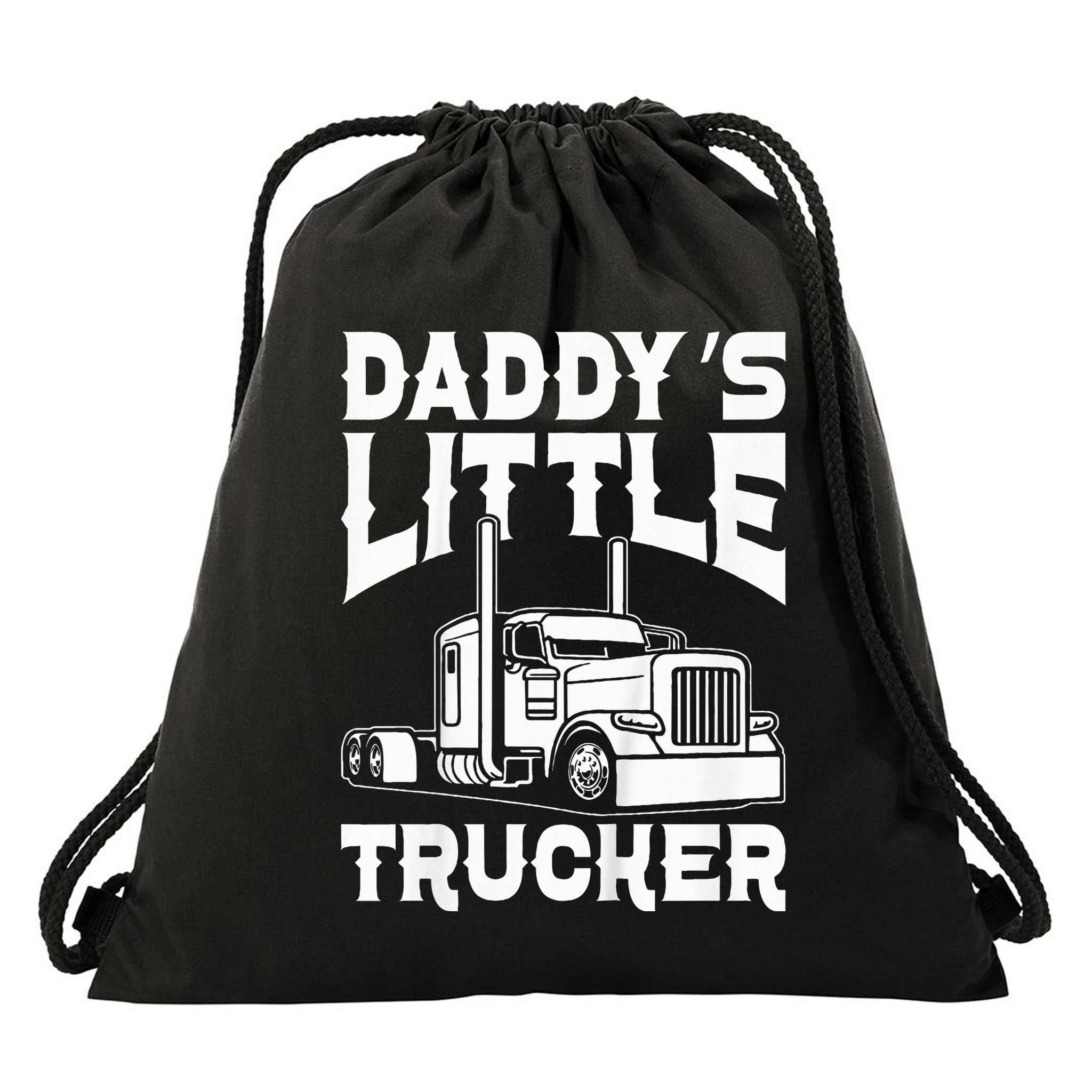 Semi Truck DaddyS Little Trucker Drawstring Bag