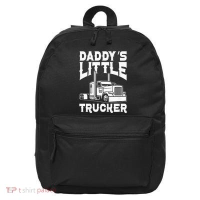 Semi Truck DaddyS Little Trucker 16 in Basic Backpack