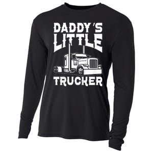 Semi Truck DaddyS Little Trucker Cooling Performance Long Sleeve Crew