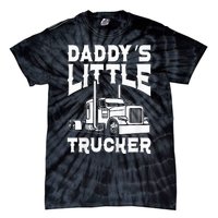 Semi Truck DaddyS Little Trucker Tie-Dye T-Shirt