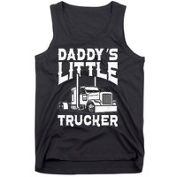 Semi Truck DaddyS Little Trucker Tank Top