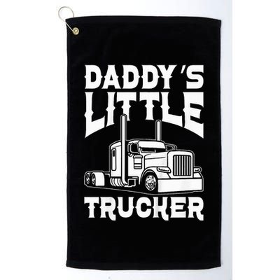 Semi Truck DaddyS Little Trucker Golf Towel