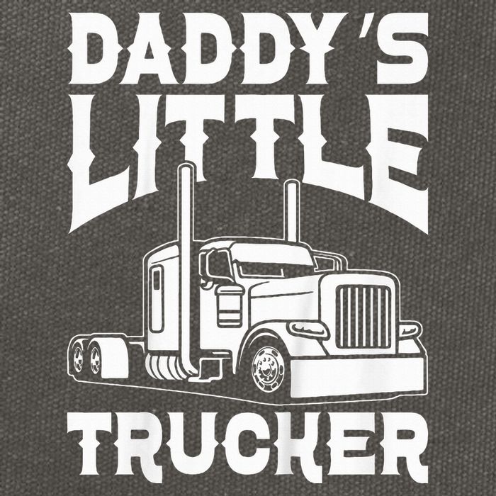 Semi Truck DaddyS Little Trucker Cotton Canvas Backpack
