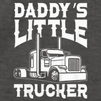 Semi Truck DaddyS Little Trucker Vector Backpack