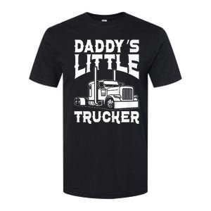 Semi Truck DaddyS Little Trucker Softstyle CVC T-Shirt